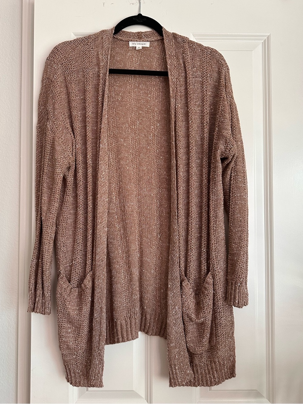 Blu Pepper Brown Open Cardigan (size M)